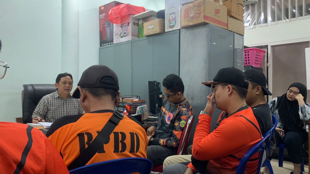 Rapat pembentukan administrasi untuk pelaksanaan latihan gabungan Kesiapsagaan Bencana Daerah